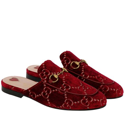 gucci red flats|Gucci ballet flats women.